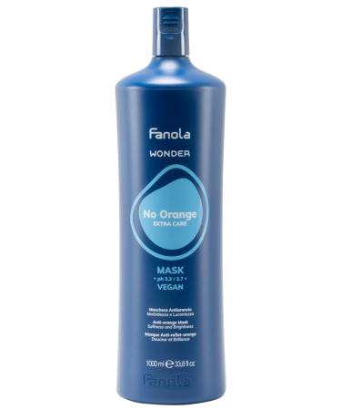 Fanola Orange Free Mask Anti-Orange Mask that Revitalizes Detangles and Moisturizes Hair Vegan Formula 1000 ml