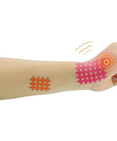 10pcs Muscle Tape Spiral Cross Elastic Rayon Breathable Sports Tape for Knee Shoulder(Skin Color 1 Piece 9 Stickers) - Buy Online on GoSupps.com