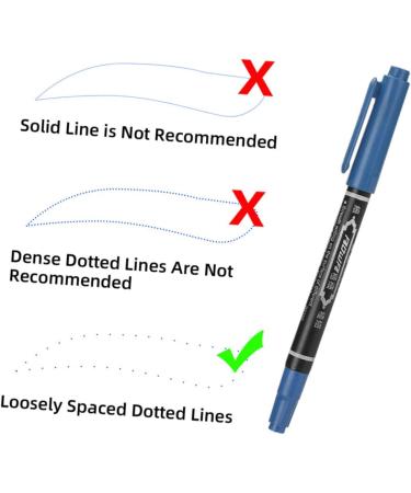 FOMIYES 10pcs Eyebrow Pen Beauty Lip Mapping Pen Cosmetic Liner Pen Ink Portable Plastic 13.9x1.8cm Blue - Buy Online on GoSupps.com