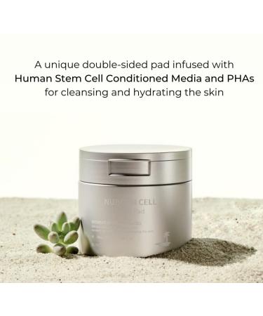 NUBORN CELL Oasis Pad - 70 Pads | Advanced Moisturizing Human Stem Cell Skincare | Gentle PHAs for Sensitive Skin | Made in Korea - Buy Online on GoSupps.com