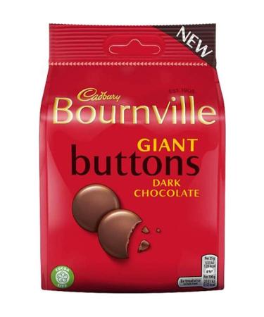 Cadbury Bournville Dark Chocolate Giant Buttons 110 g Chocolate 110 g (Pack of 1)