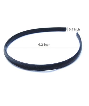 Luxxii Black Satin Alice Headband for Kids, Girls, Teens - Pack of 6 - Buy Online on GoSupps.com