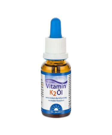 Dr. Jacob's Vitamin K2 Oil Drops 20 ml (vegan K2 as all-trans MK-7)
