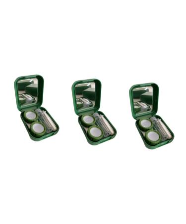 Partykindom 3 sentences Contact lens container Small plastic container Mirror film Eyes lens organizer contact lens organizer invisible organizer frame container lady bracket