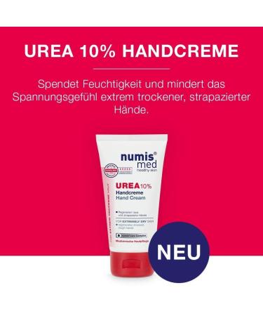 Numis Med Urea 10% Hand Cream 3-Pack (3x75ml) | Hydrating Moisturizer for Dry Skin | International Shipping Available - Buy Online on GoSupps.com