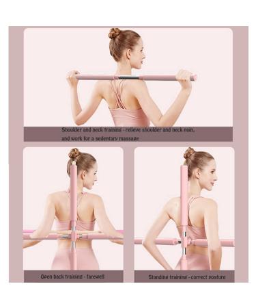 Miranck Yoga Sticks Posture Pole Corrector with Resistance Band | Adjustable Length 60-90cm | Yoga Stretching Tool for Adult and Child | Retractable Design - Buy Online on GoSupps.com