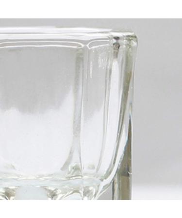 Solustre 2-Piece Dappen Dish Set - Glass Crystal Shell Nail Art Tools for Acrylic Liquid & Powder Manicure Care - Buy Online on GoSupps.com