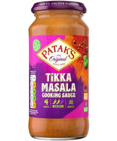 Patak's Jalfrezi Curry Sauce Jar 450g with Madras Curry Sauce Jar 450g & Tikka Masala Curry Sauce Jar 450g (3 Pack Mixed Bundle) - Buy Online on GoSupps.com