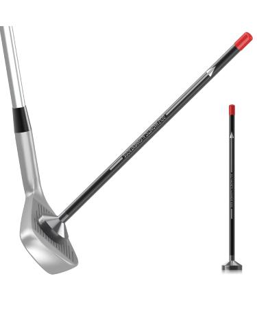 SisterAling Golf Magnetic Alignment Rods,Golf Club Alignment Sticks,Magnetic Swing Training Aid Accessories Visualize Calibrate Golf Shots,hit The Target with The Right Golf Swing,Golf Gift Black