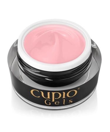 Cupio Cupio No File - UV Gel - Fiber Milky Pink - 30 ml - Builder gel with fiberglass reinforcement - HEMA-free - Shock resistant and elastic - Makeup gel for natural-looking extensions