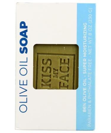 Kiss My Face Moisturizing Bar Soap - Pure Olive Oil for All Skin Types - 8 oz | International Shipping Available - Buy Online on GoSupps.com