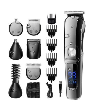 Hair Clippers for Men 6in1 Facial Grooming Set Hair Trimmer Waterproof Electric Shaver Hair Clipper Men Eyebrow Nose Ear trimer Beard Stubble Trimmer