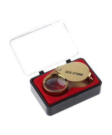 Portable Jewelers Eye Loupe Magnifier Magnifying Glass Jewelry Diamond 30x21mm Small Gift