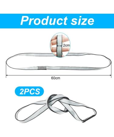 DAGORD 2-Piece 60 cm Polyester Climbing Sling - Durable Webbing for Climbing Swings Tree Work & Outdoor Activities (20 mm) - Buy Online on GoSupps.com