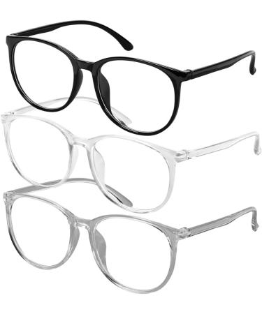 Aomig Blue Light Glasses (3PC) Unisex Gaming & Reading Glasses | Eye Protection & Relief | Black/Gray/White Options - Buy Online on GoSupps.com