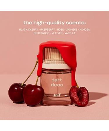 Snif Tart Deco Perfume Cologne for Men and Women Juicy Sophisticated Cherry Scent Long Lasting Fine Fragrance Clean Non-Toxic Vegan Cruelty Free Travel Friendly 30ml - Buy Online on GoSupps.com