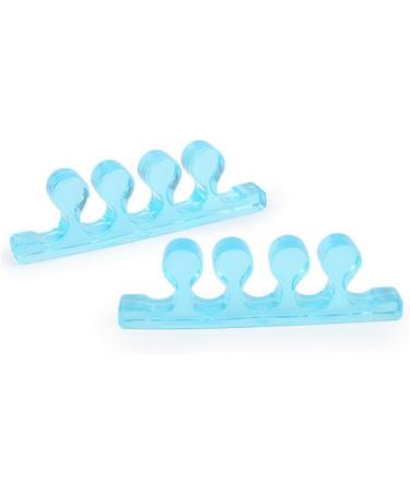 Hemoton Silicone Gel Toe Separators - 1 Pair | Valgus Adjuster Orthotics for Men and Women | Blue Toe Divider for Toe Stretching and Alignment - Buy Online on GoSupps.com
