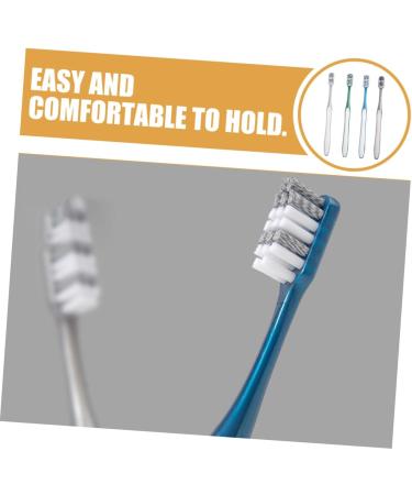 Frcolor Portable Travel Toothbrush Set - 4 Pieces for Easy Oral Care | Hard & Fine Bristle Manual Tooth Cleaning - Buy Online on GoSupps.com