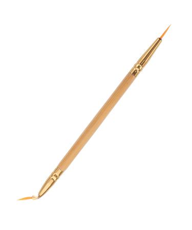 Baluue 1pcs Cosmetic Eyeliner Double Ended Eyeliner Brush Straight Bent Angled Brush Brush