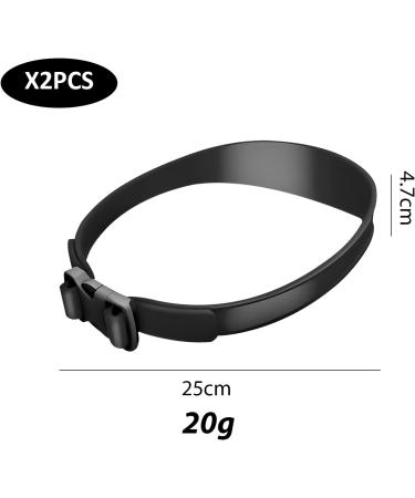 2 Pieces of Silicone Hair Bands Hair Tools Hair Cutting Aids Hair Contour Template Neckline Shaving Template Adjustable Hair Cutting Bands - Buy Online on GoSupps.com