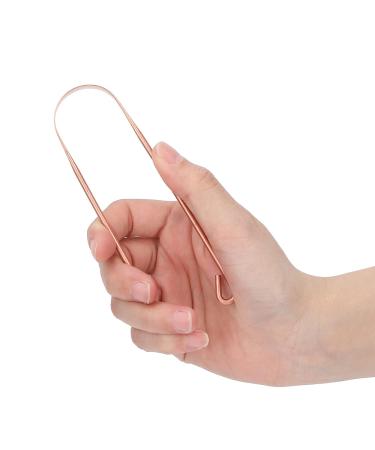 Premium 100% Pure Copper Tongue Scraper | Professional Tongue Cleaner for Bad Breath & Oral Care - Ideal for Adults & Children - Buy Online on GoSupps.com