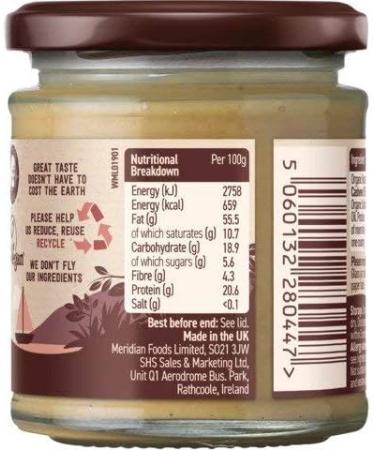 Meridian | Cashew Butter Smooth Organic | 1 x 170g - Buy Online on GoSupps.com