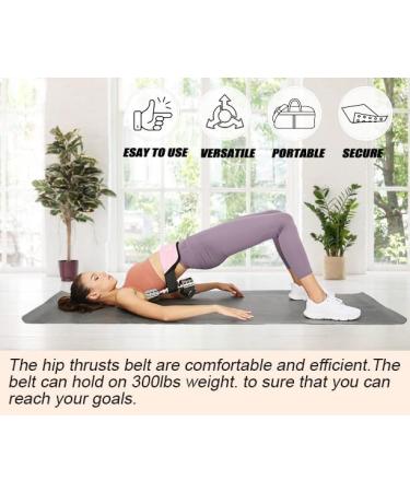Lara Star Hip Thrust Belt - Booty Belt for Glute Bridge & Lunges | Best Hip Belt Pad for Butt Workouts with Dumbbells & Kettlebells - Light Pink - Buy Online on GoSupps.com