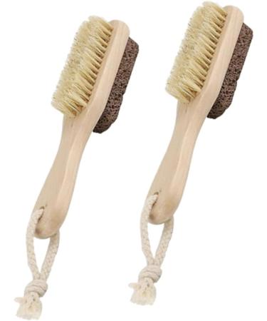 FRCOLOR Scratcher Pedicure Brudh 2pcs Presser Foot Wooden Double Sided Foot Pumice Stone Wooden Pumice Stone 1 count (Pack of 1) - Buy Online on GoSupps.com