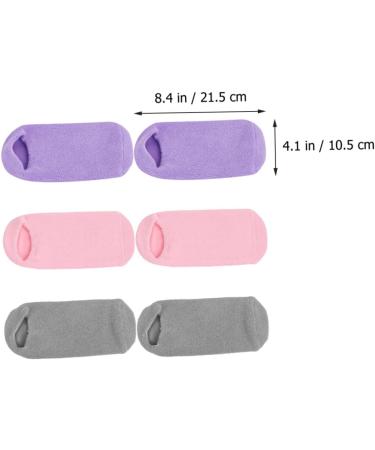 SEWOART 3 Pairs Foot Gel Socks Gel Socks for Cracked feet spa Gel Socks Non Lotion Socks Women Foot Masks Cosmetic moisturizing Sock Heel Socks Cotton-Spandex Skin Miss - Buy Online on GoSupps.com