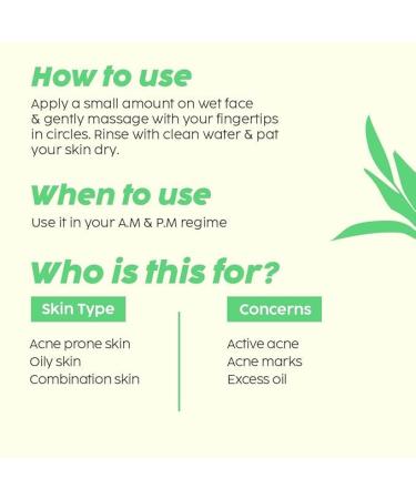 Salicylic Acid Jamun Face Wash Gel for Acne & Oil Control | 100ml Cleanser for Oily Skin | Breakout Treatment for Men & Women - Buy Online on GoSupps.com