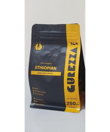Gurezza coffee fine roasted coffee beans directly from the Motherland of the arabica coffee Amazing coffee roasted to perfection (Medium roasted coffee beans 250gr) - Buy Online on GoSupps.com