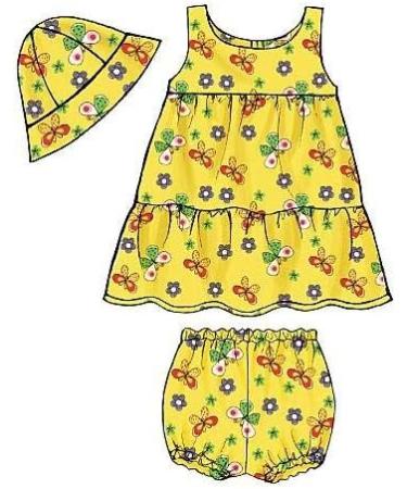BUTTERICK B5017 Infants' Top Dress Panties Shorts Pants and Hat Pattern Set - Buy Online on GoSupps.com