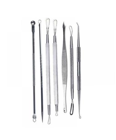 NOLITOY 7pcs Blemish Kit Pimple Comedone Extractor Blackhead Tool Remover 1 count (Pack of 1)