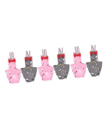 MipCase 6 pieces sweet parrot reusable diaper outdoor suit parching soft flagable ara fly for pants pattern wet sittich decoration clothing design daily as shown 1x3st 13x7x7cmx3pcs