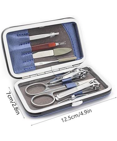 Nail Scissors Nail Clippers Set Professional Manicure Set Nail Care Tools with Tweezers Nail File for Women and Man Toenail Clippers (Color : Blue) - Buy Online on GoSupps.com
