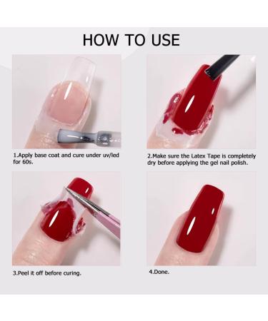 Vnicesli Liquid Latex Peel Off Nail Polish Corrector | Fast Drying Odorless Skin Protection | 10ml - Buy Online on GoSupps.com