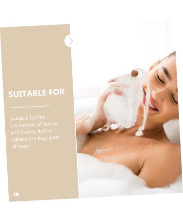 BIUDECO 14pcs Handmade Soap Storage Bag Soap Bags Mesh Exfoliating Soap Saver Mesh Storage Bags Cotton Linen - Buy Online on GoSupps.com