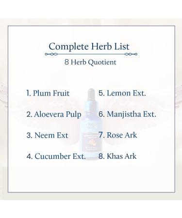 Blue Nectar Plum Face Serum for Acne and Marks | Oil-Free Solution for Oily Skin | Minimize Pores & Smooth Texture (8 Herbs 30ml) - Buy Online on GoSupps.com