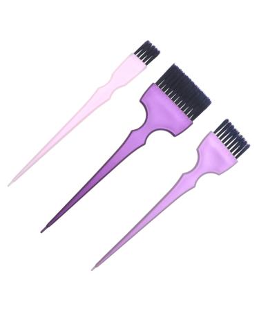 Angoily 1 Set Hair Dye Hair Tint Dye Tool Hair Coloring Hair Teasing Comb Purple Outfit Purple Suits Tools Dyeing Applicator Salon Accessories Barber Tool Medium Applicator Brush