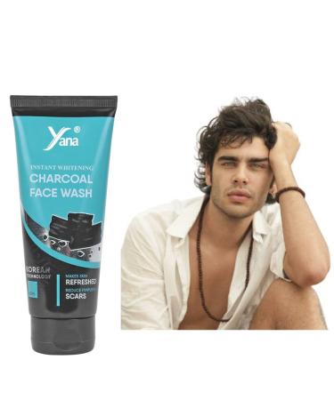 Yana Cosmetics Yana Original Charcoal Facewash Whitening Cleanser for Deep cleansing Acne Oil & Pollution Control Face wash With No Paraben & Sulfate Free for men