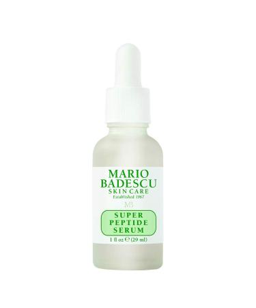 Mario Badescu Super Peptide Serum for All Skin Types  Reduces the Look of Dry Lines & Wrinkles  Formulated with Sodium Hyaluronate & Peptides  1 FL OZ