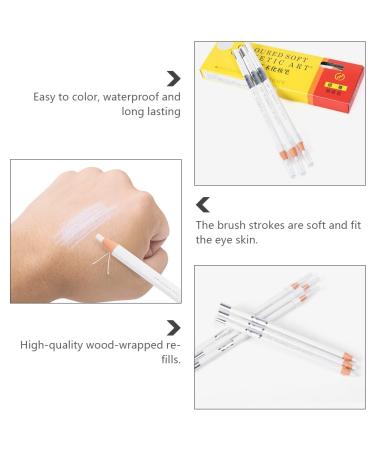 Fomiyes Waterproof Microblading Eyebrow Pencil - Long-Lasting Make-Up Pen for Wild Eyebrows - 2 Pieces White for Women & Girls - Buy Online on GoSupps.com