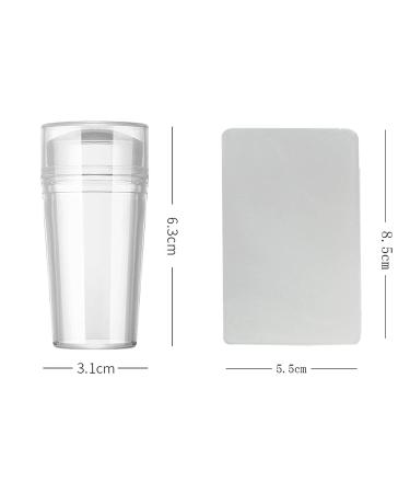 Bodhi2000 Nail Stamper Kit - Silicone Nail Stamp for French Tips & DIY Nail Art | Removable Design & Nail Scrap Included - Buy Online on GoSupps.com