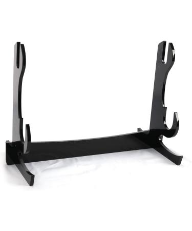 LEILIN Acrylic Samurai Sword Stand - Two-Layer Desktop Katana Holder in Black - Buy Online on GoSupps.com