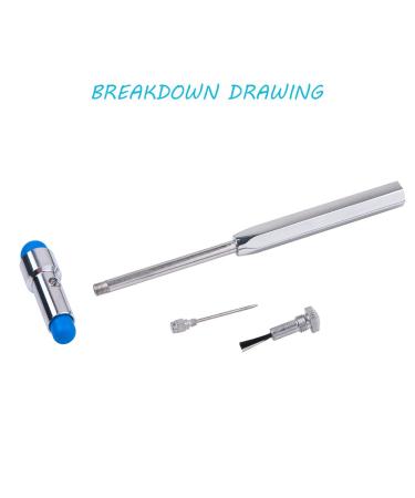 QIYUN Tromner Neurological Reflex Hammer with Needle and Brush - Neurologic Diagnosis and Testing Tool - Lightweight Blue Reflex Hammer - Buy Online on GoSupps.com