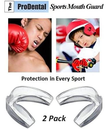 ProDental Sports Mouth Guard (2 Pack) | Made in USA | BPA-Free & Customizable | Ages 12+ | Maximum Protection - Buy Online on GoSupps.com