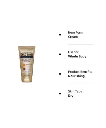Gold Bond Ultimate Radiance Renewal Cream Oil 5.5oz (Pack of 2) - Hydrating Body Moisturizer - Buy Online on GoSupps.com