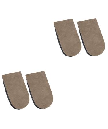 FOMIYES Invisible Half Insoles 2 Pairs Inner Heightening Half Pad Heightened Pad Heightened Tools Height Shoe Inserts Anti-Slip Half Pads Heel Pad Rubber Internal Heightening Men and