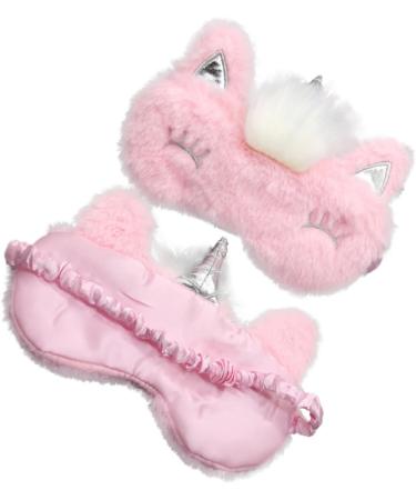 NOLITOY 4 Pcs Plush Sleep Eye Masks - Soft Furry Eye Covers for Restful Sleep | Breathable Sleep Masks for Travel & Relaxation - Buy Online on GoSupps.com