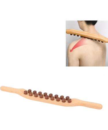 Guasha Wooden Stick | Relieve Fatigue & Pain | Full Body Massage Roller with 17 Beads - International Shipping Available - Buy Online on GoSupps.com